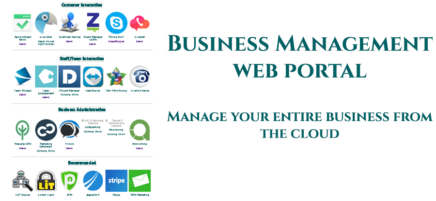 Manage your business applications from one management portal